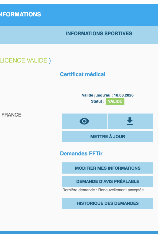 Statut du CM